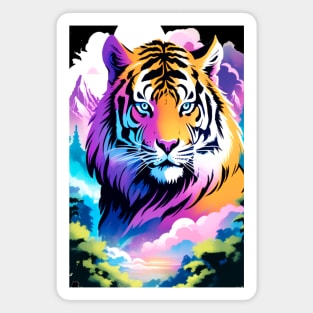 Tiger in the Mountains and Forests Magnet